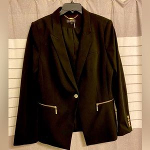 DKNY Black Jacket with Gold Trim